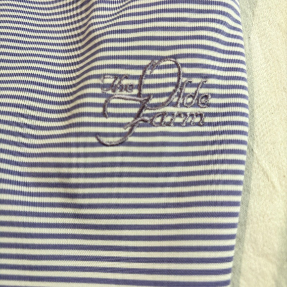 Donald Ross Golf Polo Shirt Men's XL Purple Lavender Striped Short Sleeve Poly - Picture 4 of 11